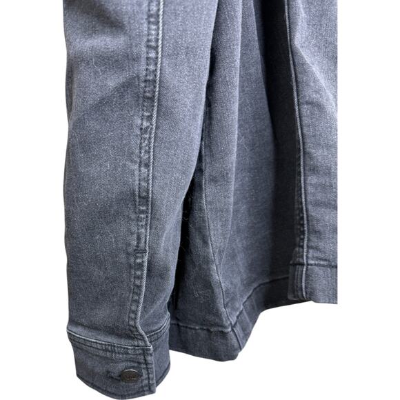 Me by Jennie Garth The Dylan Denim Jacket Washed Black 1X NWT Casual Pockets - Picture 3 of 15